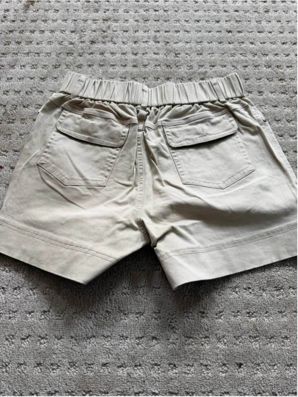 Flamingals Women's Mid Waist Solid Split Side Flap Pocket Casual Shorts S